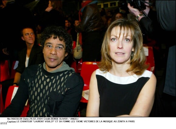 Laurent Voulzy et sa femme en 2004 à Paris.