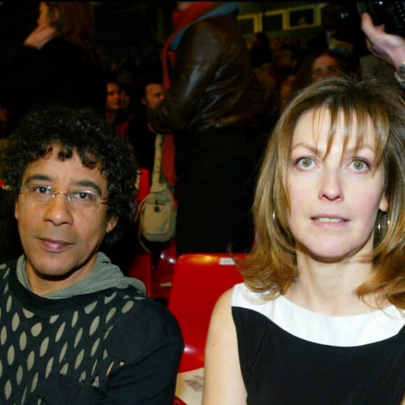 Laurent Voulzy et sa femme en 2004 à Paris.