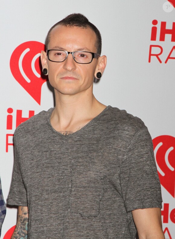 Linkin Park, Chester Bennington - Celebrites au 2eme jour du festival de musique "iHeartRadio" a Las Vegas, le 22 septembre 2012.