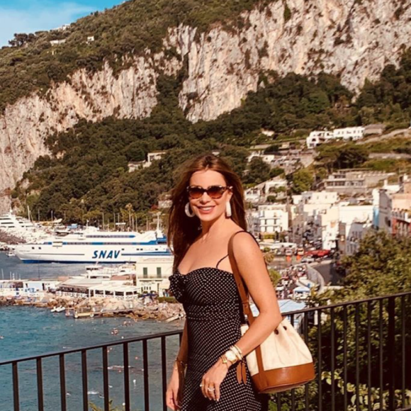 Sofia Vergara en vacances en Italie. Juillet 2019.