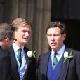 Jack Brooksbank, mari de la princesse Eugenie, lors du mariage de la chanteuse Ellie Goulding et de son compagnon Caspar Jopling le 31 août à York Minster, la cathédrale d'York, dans le nord de l'Angleterre.