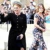 Sarah Ferguson, duchesse d'York, et sa fille la princesse Eugenie d'York au mariage de la chanteuse Ellie Goulding et de son compagnon Caspar Jopling le 31 août à York Minster, la cathédrale d'York, dans le nord de l'Angleterre.