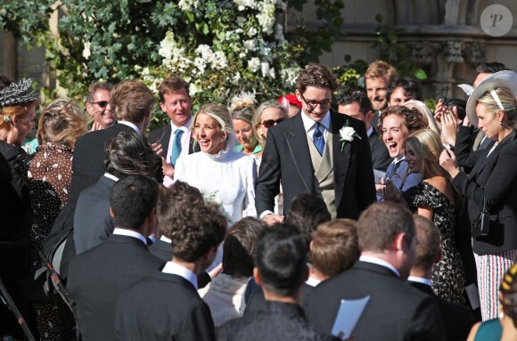 Mariage de la chanteuse Ellie Goulding et de son compagnon Caspar Jopling le 31 août à York Minster, la cathédrale d'York, dans le nord de l'Angleterre.