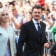 Katy Perry et Orlando Bloom au mariage de la chanteuse Ellie Goulding et de son compagnon Caspar Jopling le 31 août à York Minster, la cathédrale d'York, dans le nord de l'Angleterre.