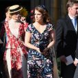 La princesse Eugenie d'York au mariage de la chanteuse Ellie Goulding et de son compagnon Caspar Jopling le 31 août à York Minster, la cathédrale d'York, dans le nord de l'Angleterre.
