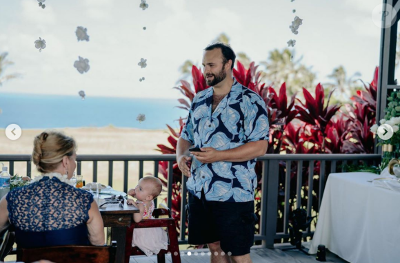 Les photos du mariage de Dwayne Johnson et Lauren Hashian le 18 août 2019.