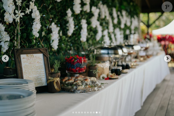 Les photos du mariage de Dwayne Johnson et Lauren Hashian le 18 août 2019.