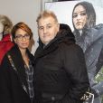 Exclusif - Pierre Ménes et sa femme Mélissa Acosta lors de la soirée "La Canadienne X Nobis" pour le lancement de la nouvelle collection Nobis dans leur nouvelle boutique au 39 rue du Four à Paris , le 13 novembre 2019. © Pierre Perusseau / Bestimage  (No Web - pour suisse et Belgique)13/11/2019 - Paris