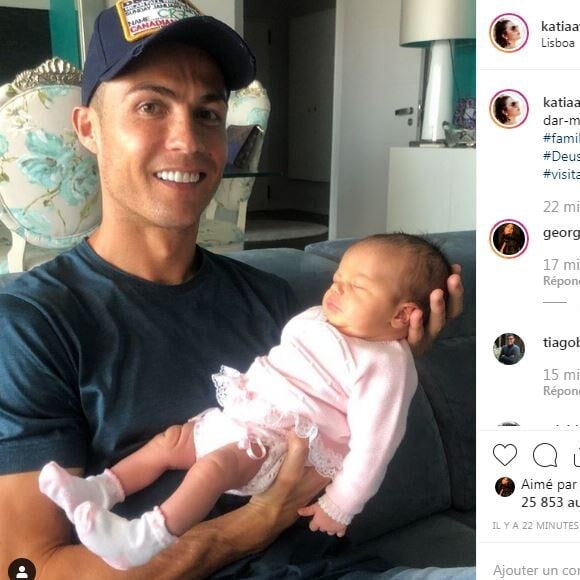 Cristiano Ronaldo a rencontré sa nièce Valentina le 2 septembre 2019 à Lisbonne.