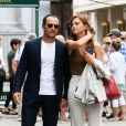 Stefano Accorsi et sa femme Bianca Vitali se promènent dans les rues de Venise en Italie le 2 septembre 2019.
