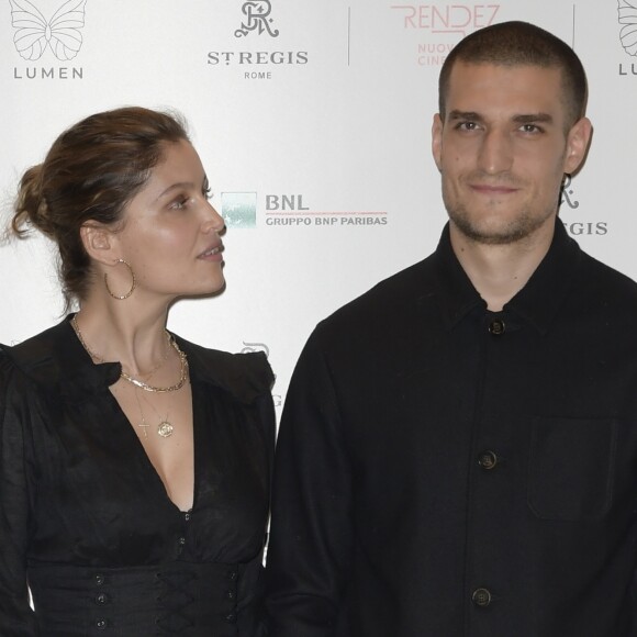 Laetitia Casta, Louis Garrel lors du photocall du film "l'homme fidèle" à l'hôtel St Regis à Rome le 5 avril 2019.