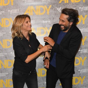 Alice Taglioni (enceinte) et Vincent Elbaz - Avant-première du film "Andy" au cinéma Elysées Biarritz à Paris le 3 septembre 2019. © Coadic Guirec/Bestimage