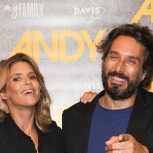 Alice Taglioni (enceinte) et Vincent Elbaz - Avant-première du film "Andy" au cinéma Elysées Biarritz à Paris le 3 septembre 2019. © Coadic Guirec/Bestimage