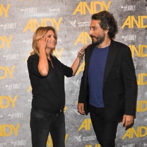 Alice Taglioni (enceinte) et Vincent Elbaz - Avant-première du film "Andy" au cinéma Elysées Biarritz à Paris le 3 septembre 2019. © Coadic Guirec/Bestimage