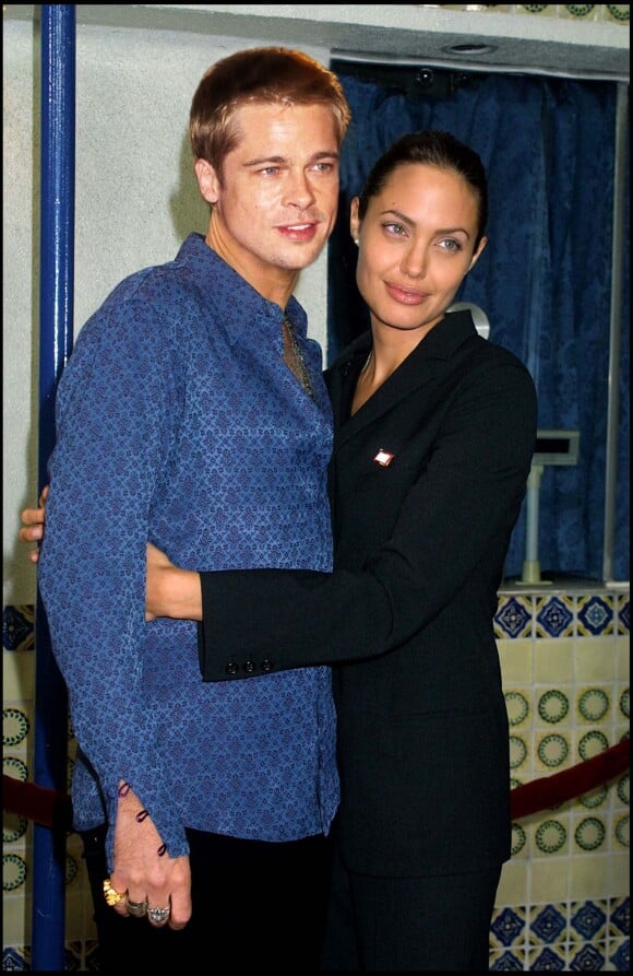 Angelina Jolie et Brad Pitt le 20 janvier 2005.