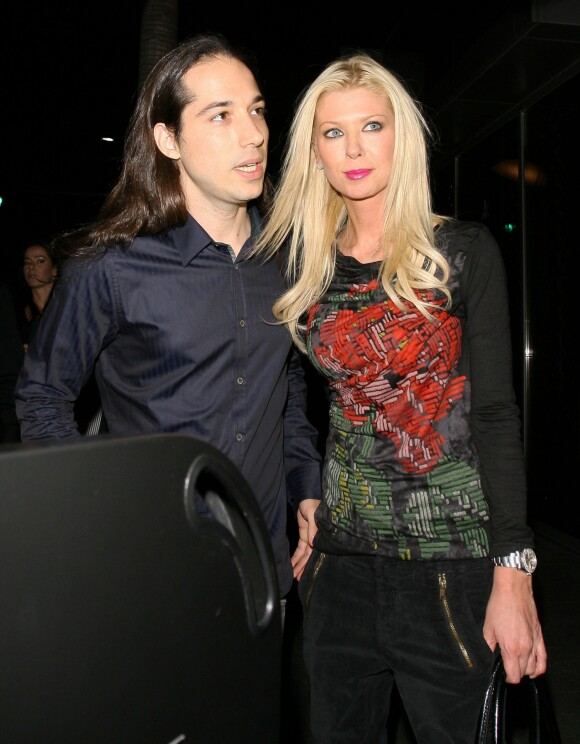 Tara Reid et son ex Erez Eisen au restaurant Hakkasan à Beverly Hills. Le 15 octobre 2013.