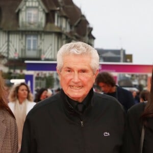 Claude Lelouch avec sa compagne Valérie Perrin et sa fille Shaya Lelouch, lors de la cérémonie d'ouverture du 45ème Festival du Cinéma Américain de Deauville, le 6 septembre 2019. © Denis Guignebourg/Bestimage