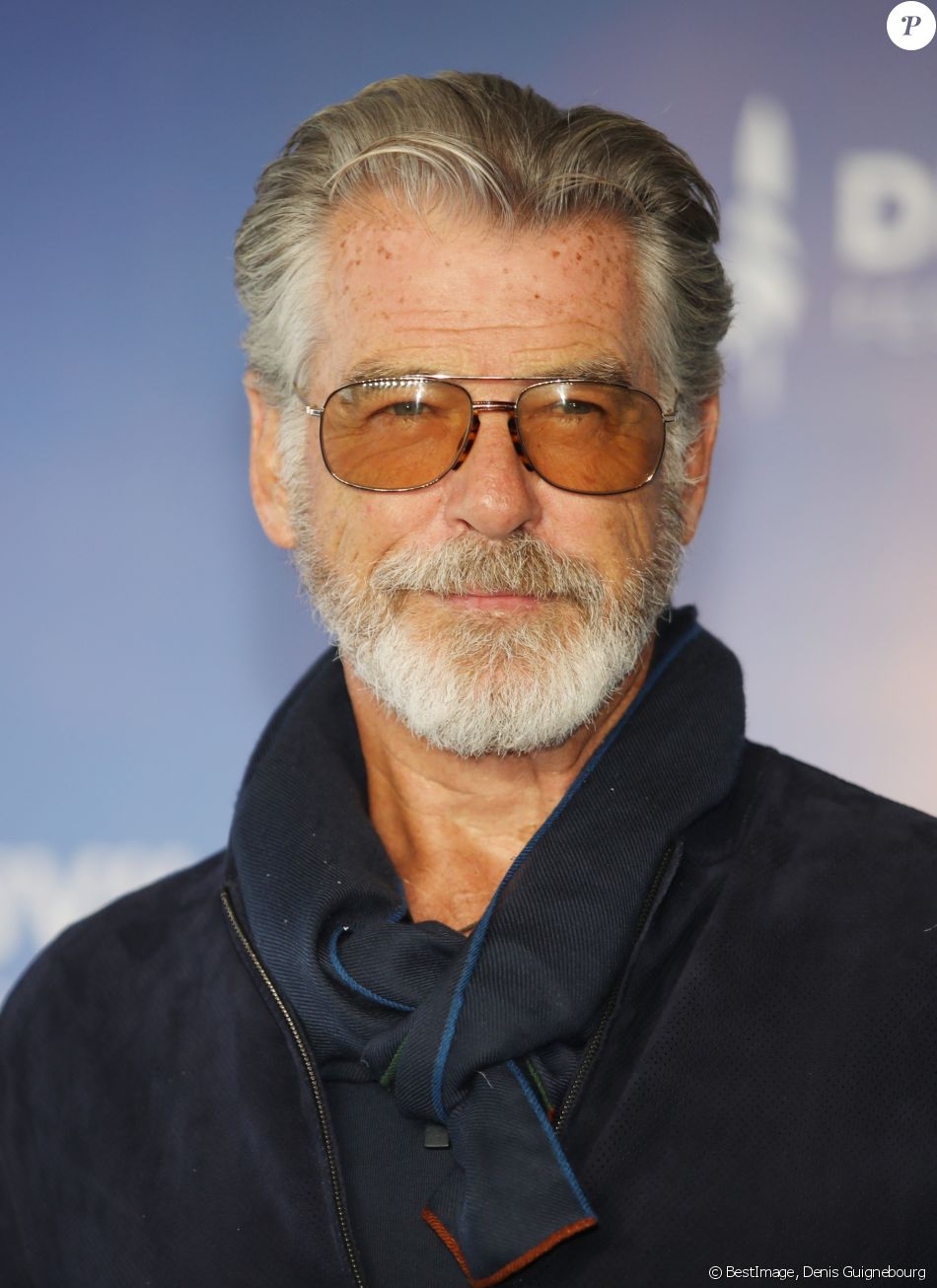 Pierce Brosnan en photocall lors du 45ème Festival du Cinéma Américain