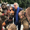 Isabelle Balkany a partagé cette photo de son mari Patrick Balkany, deux jours après son agression, lors d'un pique-nique à Levallois, le 7 septembre 2019.