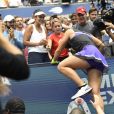 Bianca Andreescu et ses proches - Finale femmes du tournoi de tennis de l'US Open 2019 à New York le 7 septembre 2019.