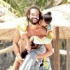 Lais Ribeiro et son compagnon Joakim Noah passent des vacances romantiques sur la plage de Tulum au Mexique, le 2 juin 2019.