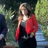 Sarah Palin arrive pour une apparition sur le plateau de l'émission "Extra" aux Studios Universal à Los Angeles le 4 décembre 2015. © CPA/Bestimage