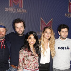 Marysole Fertard, Alexandre Brasseur, Mathieu Alexandre, Rani Bheemuck, Solène Hébert, Mayel Elhajaoui et Ingrid Chauvin de la série "Demain nous appartient" - 10ème édition du Festival Series Mania à Lille, le 23 mars 2019. © Christophe Aubert