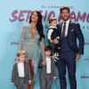 Sergio Ramos avec sa femme Pilar Rubio et leurs enfants Alejandro, Marco et Sergio lors de la première du documentaire "Le coeur de Sergio Ramos" à Madrid le 10 septembre 2019.