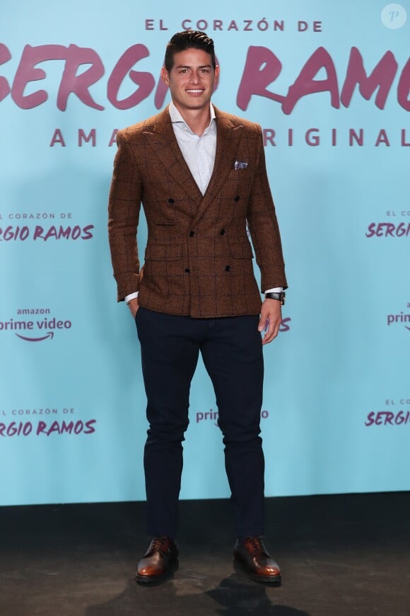 James Rodriguez lors de la première du documentaire "Le coeur de Sergio Ramos" à Madrid le 10 septembre 2019.