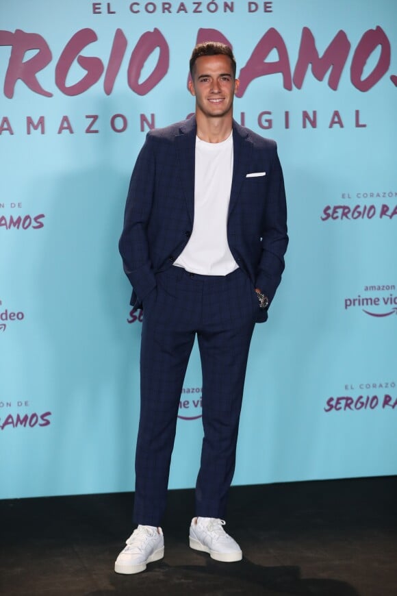 Lucas Vazquez lors de la première du documentaire "Le coeur de Sergio Ramos" à Madrid le 10 septembre 2019.