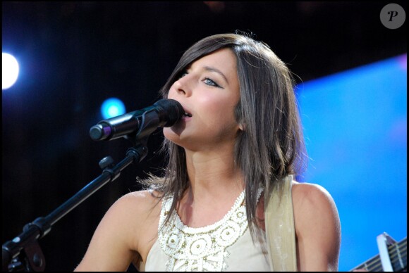 La chanteuse Rose - Concert du 14 juillet au Champ de Mars de Paris, le 14 juillet 2008.