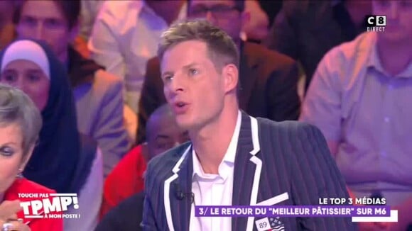 Matthieu Delormeau dérape dans "Touche pas à mon poste", le 12 septembre 2019, sur C8