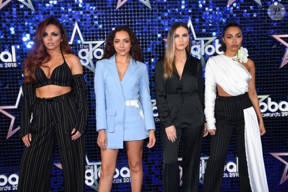 Little Mix au photocall des "Global Awards 2018" à Londres, le 1er mars 2018.