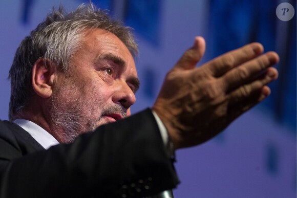 Luc Besson lors de la première de "Valerian et la Cité des Mille Planètes" à Moscou, le 27 juillet 2017