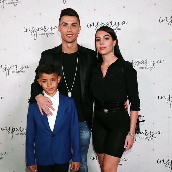 Cristiano Ronaldo ouvre une clinique de greffe de cheveux "Insparya Hair Clinic'" à Madrid, Espagne, le 18 mars 2019.