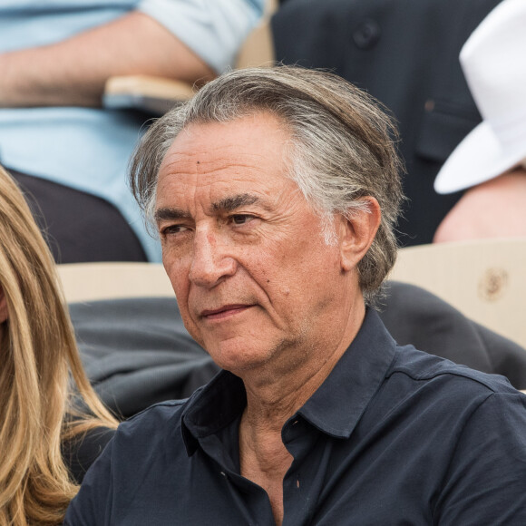 Richard Berry dans les tribunes lors des internationaux de tennis de Roland Garros à Paris, France, le 4 juin 2019. © Jacovides-Moreau/Bestimage