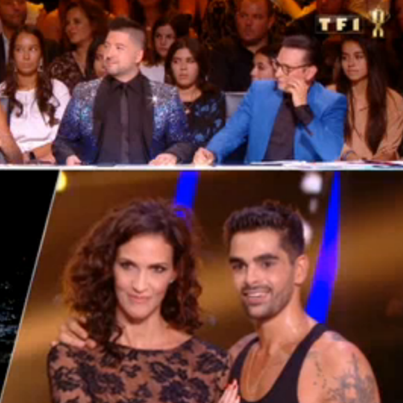 Linda Hardy et Christophe Licata lors du premier prime de la saison 10 de Danse avec les Stars sur TF1 le 21 septembre 2019