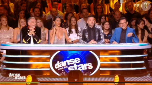 Le jury lors du premier prime de la saison 10 de Danse avec les Stars sur TF1 le 21 septembre 2019
