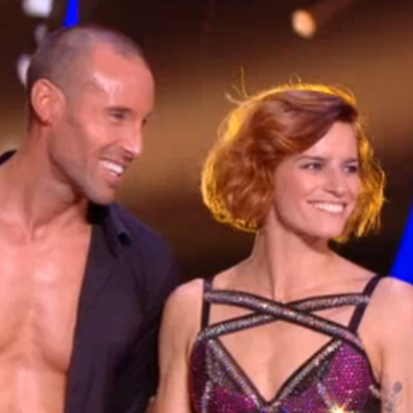 Sami El Guedarri et Fauve Hautot lors du premier prime de la saison 10 de Danse avec les Stars sur TF1 le 21 septembre 2019