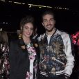 Eleonora Brunacci Di Vaio et son mari Mariano di vaio - People au défilé de mode Dolce &amp; Gabbana lors de la fashion week à Milan, le 25 février 2018