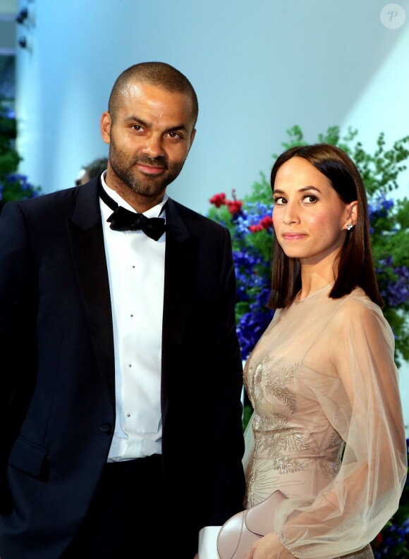Tony Parker et sa femme Axelle - Arrivées des people au 71 ème gala de la Croix-Rouge Monégasque à Monaco le 26 juillet 2019. © Dominique Jacovides/Bestimage