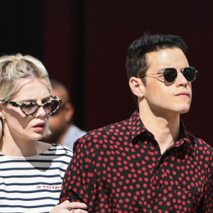 L'acteur Rami Malek et sa compagne Lucy Boynton se baladent dans la rue à Venise en marge du 76ème festival international du film, la mostra le 4 septembre 2019.