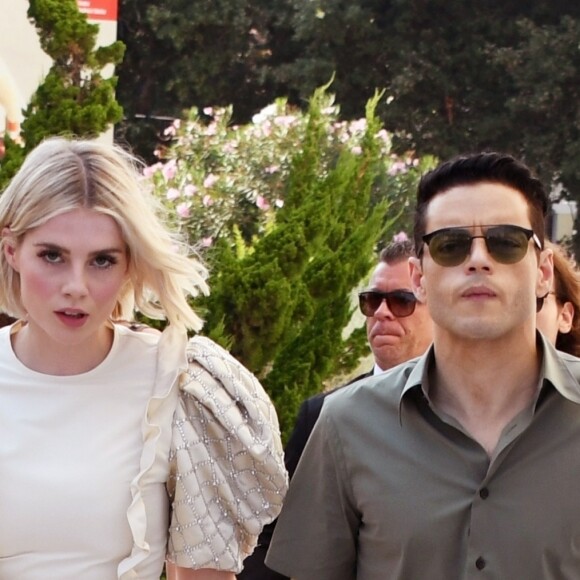 Rami Malek et sa compagne Lucy Boynton à la soirée Miu Miu en marge de la 76ème édition du festival du film de Venise, la Mostra, au Sala Volpi à Venise, Italie, le 1er septembre 2019.