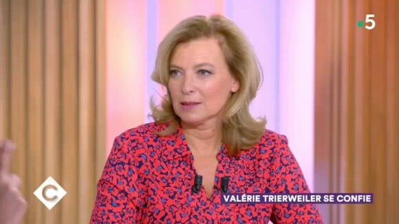 Valérie Trierweiler dans "C à vous" sur France 5, le 20 septembre 2019.