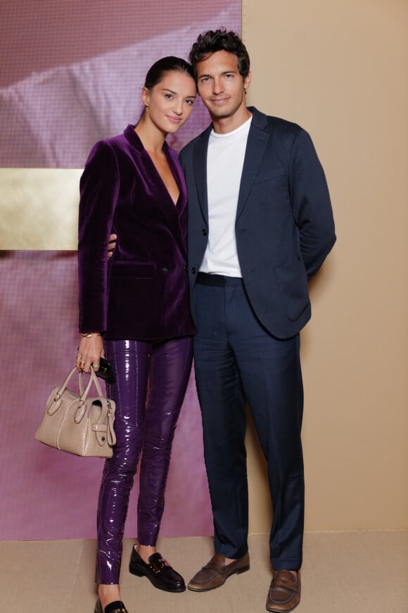 Gabrielle Caunesil, Riccardo Pozzoli - People au défilé Tod's lors de la Fashion Week de Milan, le 21 septembre 2019.