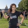 Aïda Touihri - 2ème édition du "Bootcamp des Ambassadeurs" aux Invalides à Paris, le 21 septembre 2019. L'Agence de Communication Sandra and co spécialisée dans les relations publiques, presse et évènementiel est en collaboration avec Laetitia Fourcade pour la seconde édition du "Bootcamp des Ambassadeurs" . L'événement "Bootcamp des Ambassadeurs" s'est également affilié à une association appelée "Arts et Mouvement". Marrainée par Laetitia Fourcade. Laetitia a donc souhaité organiser cet évènement Bootcamp autour d'un moment convivial et sportif afin de vous associer à la cause : des femmes victimes de violences. Tous les bénéfices permettront à l'association de pérenniser et de développer des projets à destination des femmes et enfants victimes de violences. Cet événement consiste à rassembler plusieurs participants de tous âges afin de les entrainer à une préparation physique. © Pierre Perusseau/Bestimage
