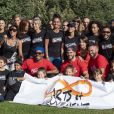 Toute l'équipe présente pour le Bootcamp (Sandra Sisley, Muriel Cousin, Laurence Roustandjee, Laetitia Fourcade) - 2ème édition du "Bootcamp des Ambassadeurs" aux Invalides à Paris, le 21 septembre 2019. L'Agence de Communication Sandra and co spécialisée dans les relations publiques, presse et évènementiel est en collaboration avec Laetitia Fourcade pour la seconde édition du "Bootcamp des Ambassadeurs" . L'événement "Bootcamp des Ambassadeurs" s'est également affilié à une association appelée "Arts et Mouvement". Marrainée par Laetitia Fourcade. Laetitia a donc souhaité organiser cet évènement Bootcamp autour d'un moment convivial et sportif afin de vous associer à la cause : des femmes victimes de violences. Tous les bénéfices permettront à l'association de pérenniser et de développer des projets à destination des femmes et enfants victimes de violences. Cet événement consiste à rassembler plusieurs participants de tous âges afin de les entrainer à une préparation physique. © Pierre Perusseau/Bestimage