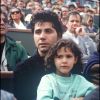 Jean Luc Lahaye et sa fille Margaux à Roland Garros- photo non datée.