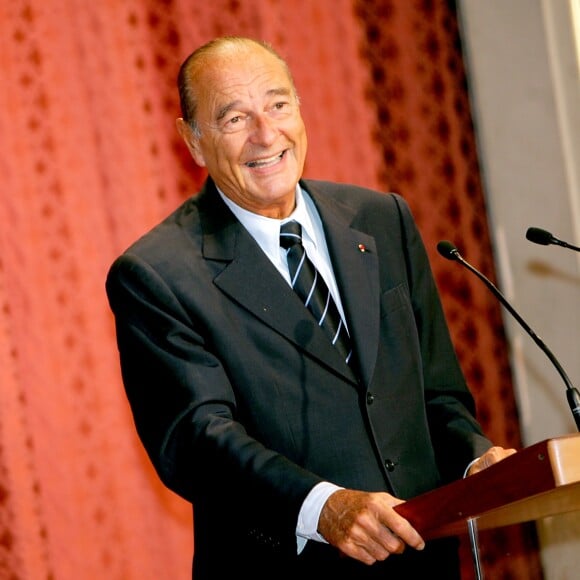 Jacques Chirac - Cérémonie de remise de décorations à l'Elysée le 8 septembre 2006.