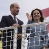 Le prince William, duc de Cambridge, et Kate Catherine Middleton, duchesse de Cambridge, arrivent à la cérémonie de baptême du navire de recherche polaire britannique, le RRS Sir David Attenborough, à Liverpool. Le 26 septembre 2019